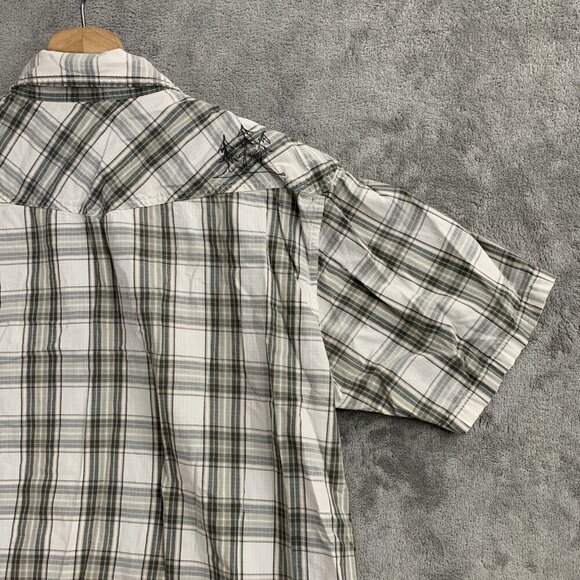 Patagonia Three Trees Shirt Men Medium Short Sleeve Button Up Plaid Pocket - Picture 10 of 11